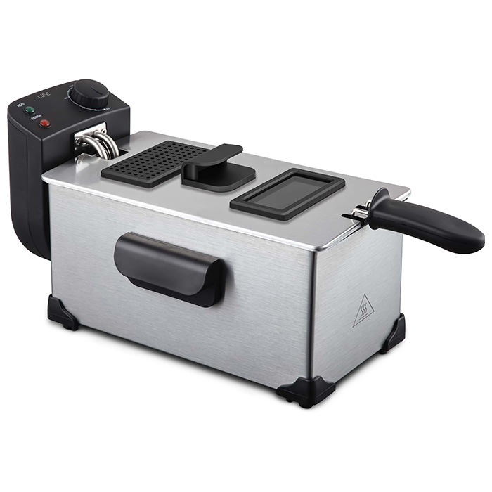 Ανοξείδωτη φριτέζα 3L, 2200W. LiFE Friteza
