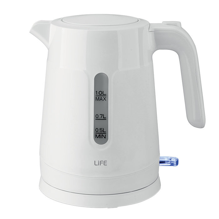 Bραστήρας 1.0L, 1500W, σε λευκό χρώμα. LiFE ELEMENT WHITE