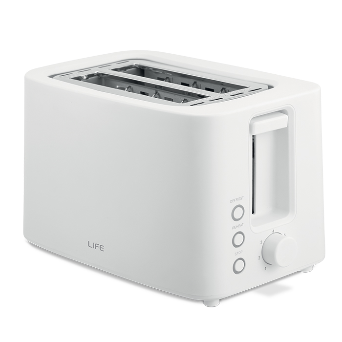 Αυτόματη φρυγανιέρα 2 θέσεων, 750W LiFE CRUNCHY WHITE