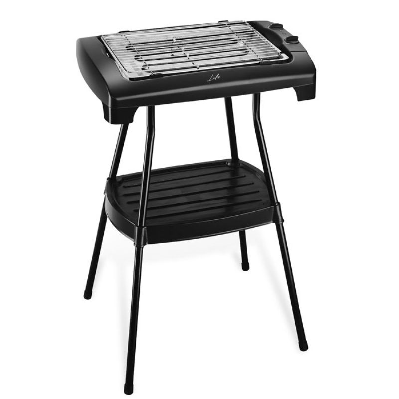 2 σε 1, stand και επιτραπέζια ηλεκτρική ψησταριά BBQ, 2000W. LiFE BBQ King