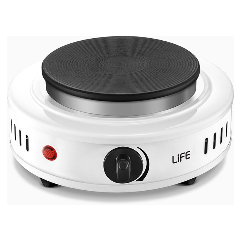 Επιτραπέζια ηλεκτρική εστία, 500W. LiFE MATAKI White