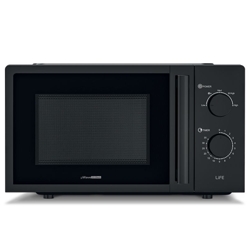 Φούρνος μικροκυμάτων 20L, 700W. LiFE μWave 20 Black