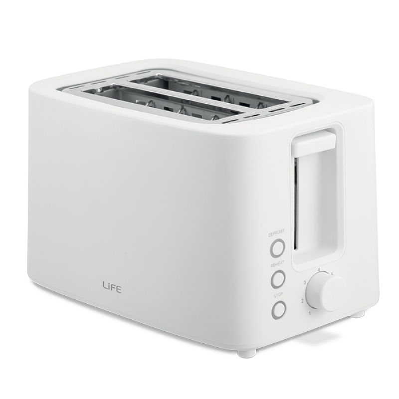 Αυτόματη φρυγανιέρα 2 θέσεων, 750W LiFE CRUNCHY WHITE
