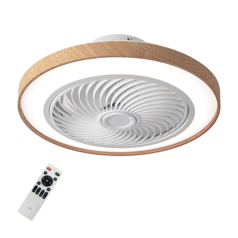 Ανεμιστήρας οροφής DC 19 με LED φωτιστικό και τηλεχειριστήριο, 32W LiFE LIBECCIO 2