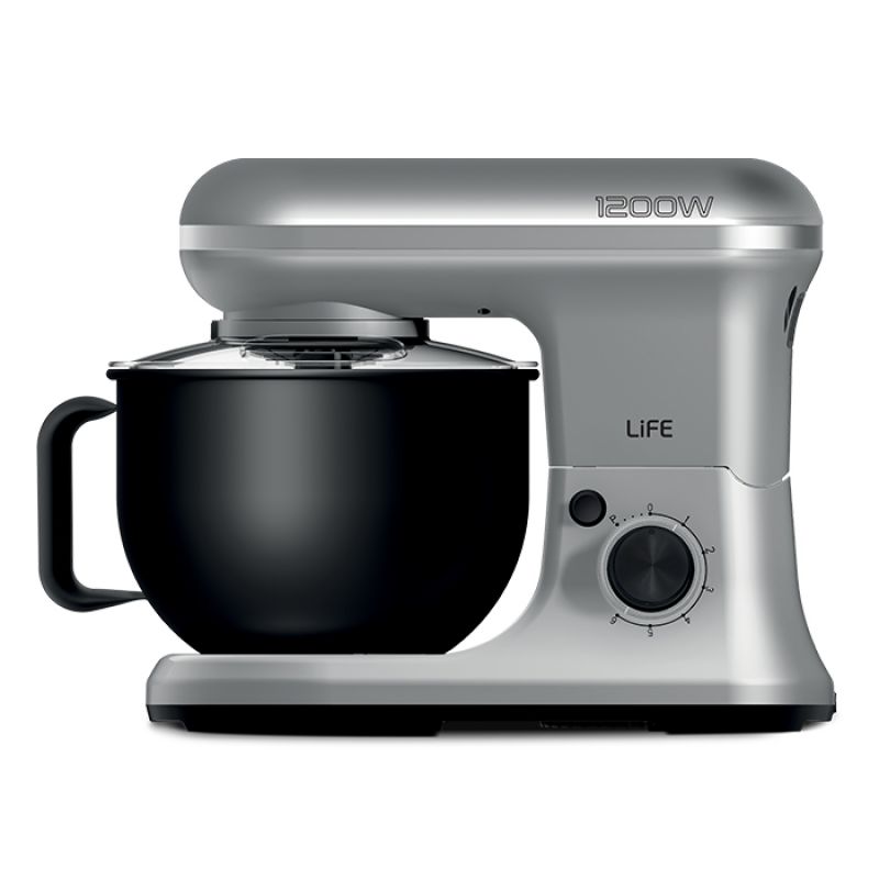 Κουζινομηχανή με inox κάδο μίξης 5L, 1200W LiFE ARGENTO Silver Matt Series