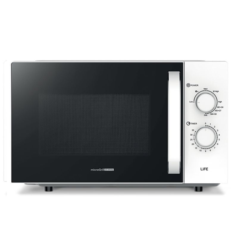 Φούρνος μικροκυμάτων 25L με grill LiFE microGrill 25 White