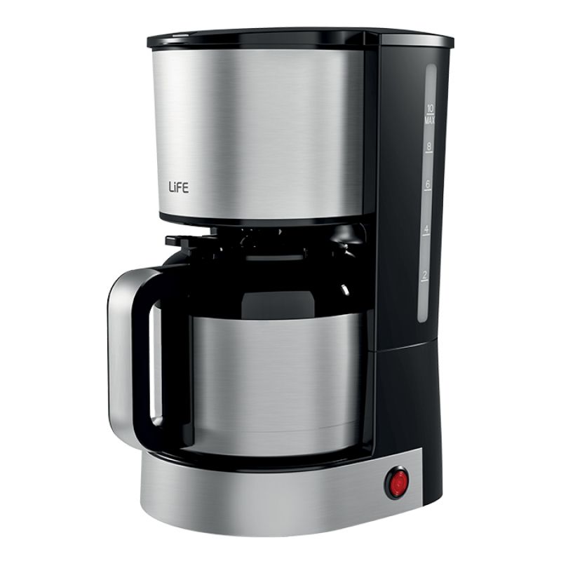 Καφετιέρα φίλτρου με κανάτα θερμός 1.2L, 800W LiFE JAVA