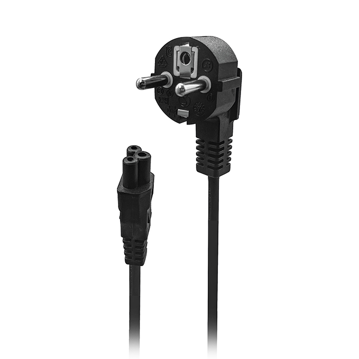 Καλώδιο τροφοδοσίας Schuko αρσενικό γωνία - IEC-320-C5 θηλυκό, 2m NOD PC5-2B