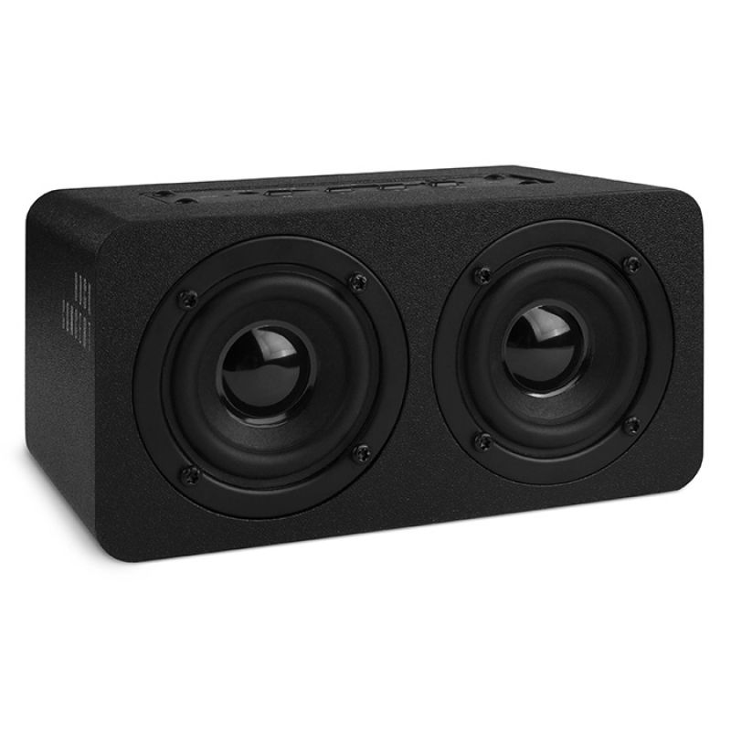 Ξύλινο φορητό bluetooth ηχείο σε total black χρώμα, 10W. NOD ROCK CONCERT