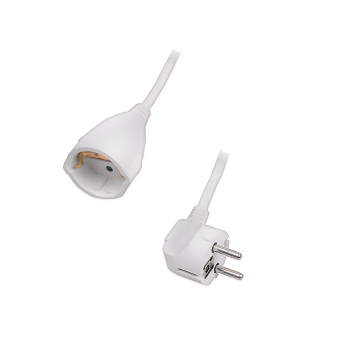 Προέκταση καλωδίου σούκο 3 μέτρα (3 x 1.5 mm²), σε λευκό χρώμα. SONORA EC3W100