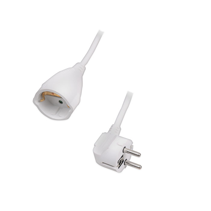Προέκταση καλωδίου σούκο 5 μέτρα (3 x 1.5 mm²), σε λευκό χρώμα. SONORA EC5W100