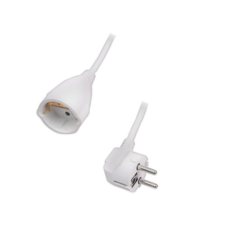 Προέκταση καλωδίου σούκο 5 μέτρα (3 x 1.5 mm²), σε λευκό χρώμα. SONORA EC5W100