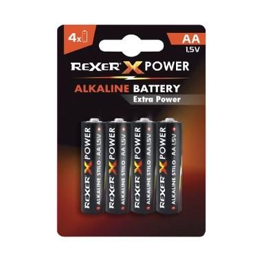 REXER X POWER 2Α Αλκαλικές Μπαταρίες Extra Power RXBA2 - AA04P 1,5V (4pcs/blister)