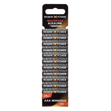 REXER X POWER 3Α Αλκαλικές Μπαταρίες Extra Power RXAB2 - AAA 24P 1,5V mini (ΣΥΣΚΕΥΑΣΙΑ 24pcs)