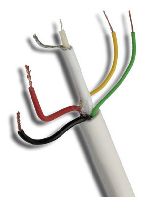 ST-CC02 (100μ) Καλώδιο CCTV 1 x mini RG59 + 2 x 0.50mm + 2 x 0.22mm CU/PVC
