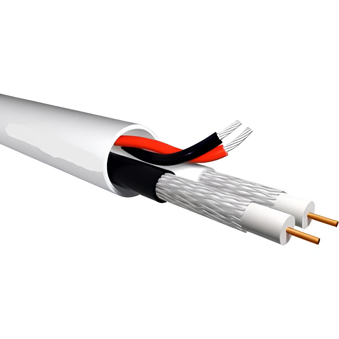 ST-CC07 (100μ) Καλώδιο CCTV 2 x mini RG59 + 2 x 0.50mm CU/PVC