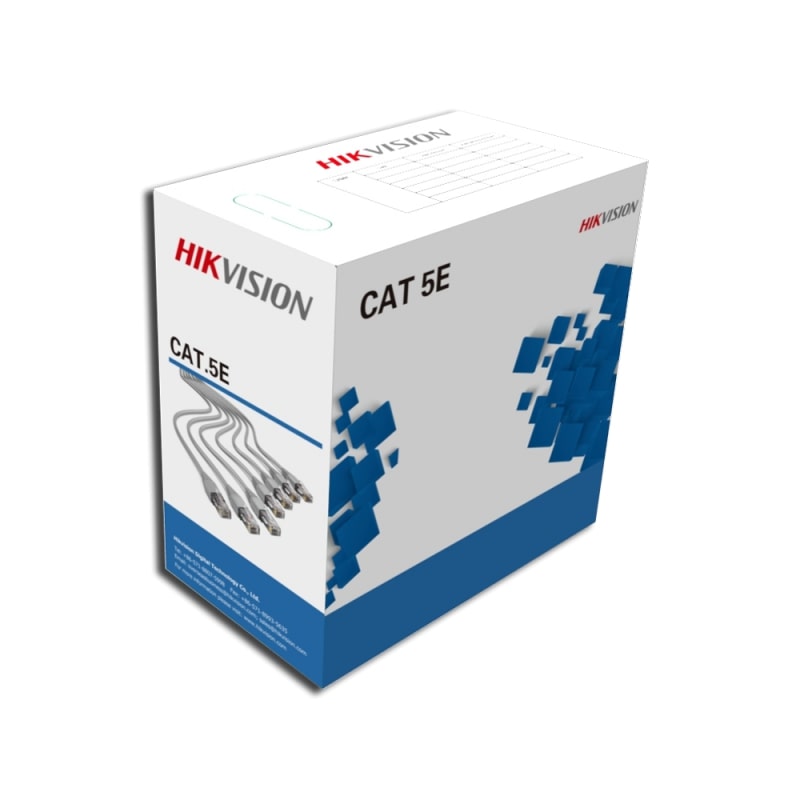 HIKVISION DS-1LN5E-E/E  ΚΑΛΩΔΙΟ ΔΙΚΤΥΟΥ ΓΚΡΙ 305 m CAT5E UTP