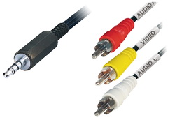 3,5mm 4-Pin, σε 3 RCA stereo 1.5μ για (S508TR) & Panasonic &