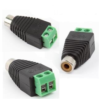 PS-046 RCA θηλυκό σε ακροδέκτες βίδες