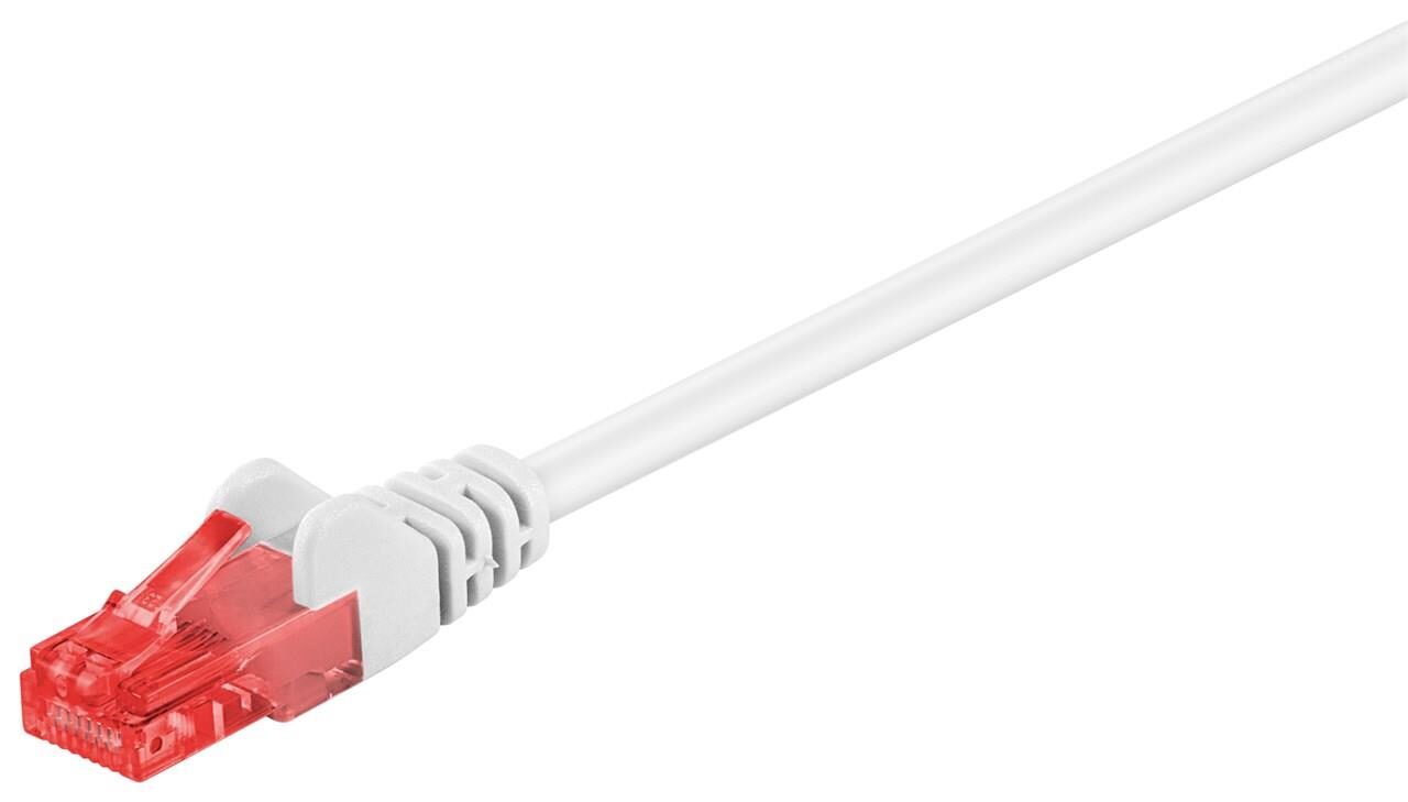 7.5m UTP CAT6e Patch Cable Straight Λευκό CCA