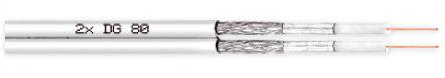 CAVEL 2xDG80 (150μ) Διάμετρος : 5,00mm x 11,00mm Aγωγός : 0,80mm Χαλκός