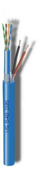 CAVEL VS5402075MKP3519150 (150m) Διάμετρος : 9,00mm x 7,20mm (LAN540 Cat5e (4x2xAWG24) + 2x 0,75mm) Χαλκός