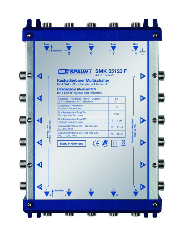 842492 SPAUN SMK55123F Επεκτάσεις Εξόδων για 12 εξόδους