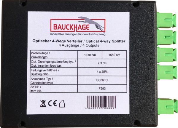 OPTICAL 4-WAY SPLITTER SC/APC