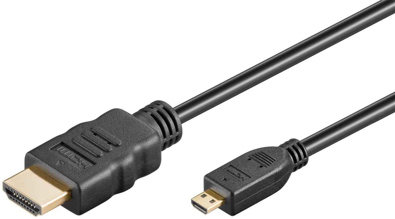 HDMI 19pin σε HDMI (D) Micro, HIGH SPEED ΕΠΙΧΡΥΣΟ 150G 1,5m
