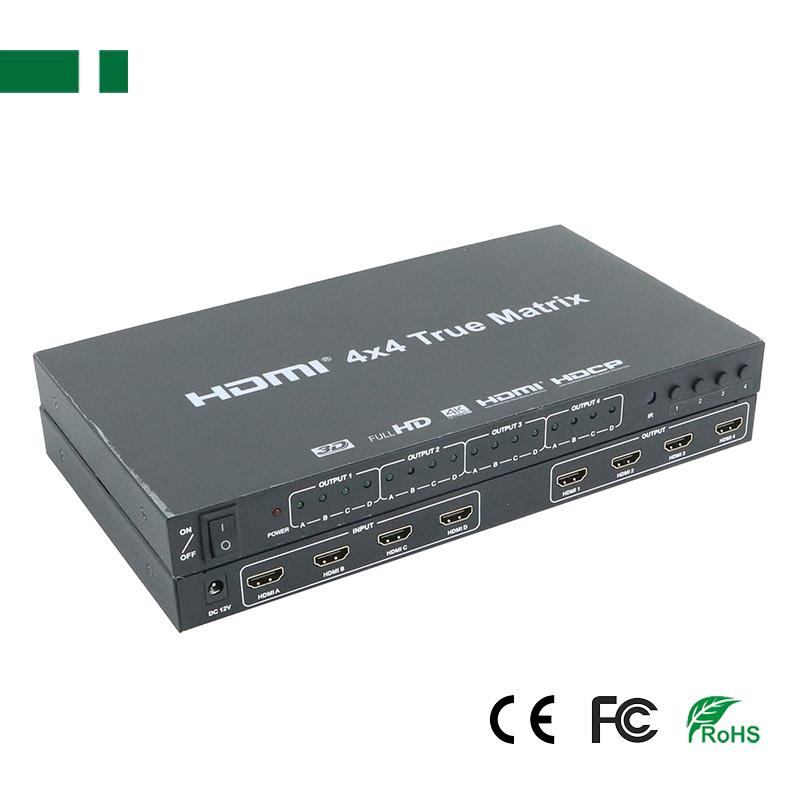 PS-MA404 MATRIX HDMI Matrix, 4 Εισόδων - 4 Εξόδων, 4K*2K@30Hz, 3D 1080P@60Hz, HDCP