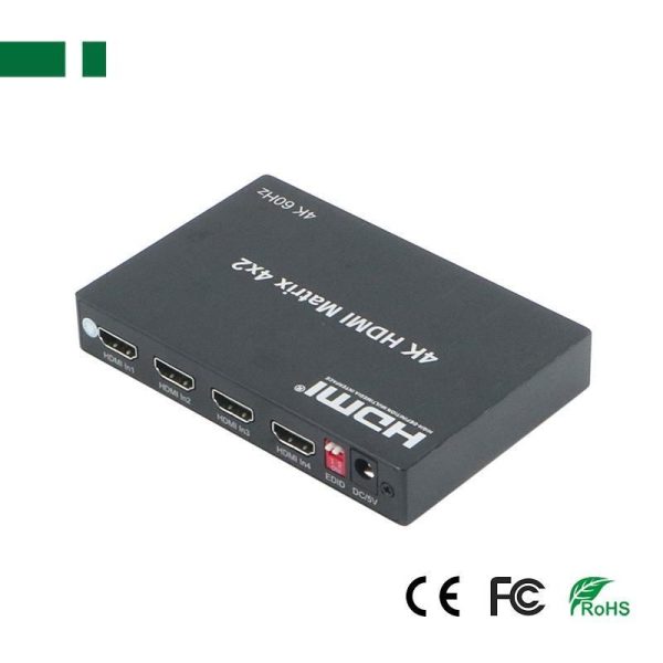 PS-M0402A MATRIX HDMI MATRIX, 4 εισόδων - 2 εξόδων 4Κ @ 30Hz