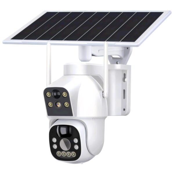 AQ-8128IBW ΚΑΜΕΡΑ Wi-Fi 2,4 & 5GHz με δύο φακούς 2MP, 3.6mm και μπαταρία 12000mAh + Ηλιακό πάνελ 8W με εφαρμογή CamHi-Pro