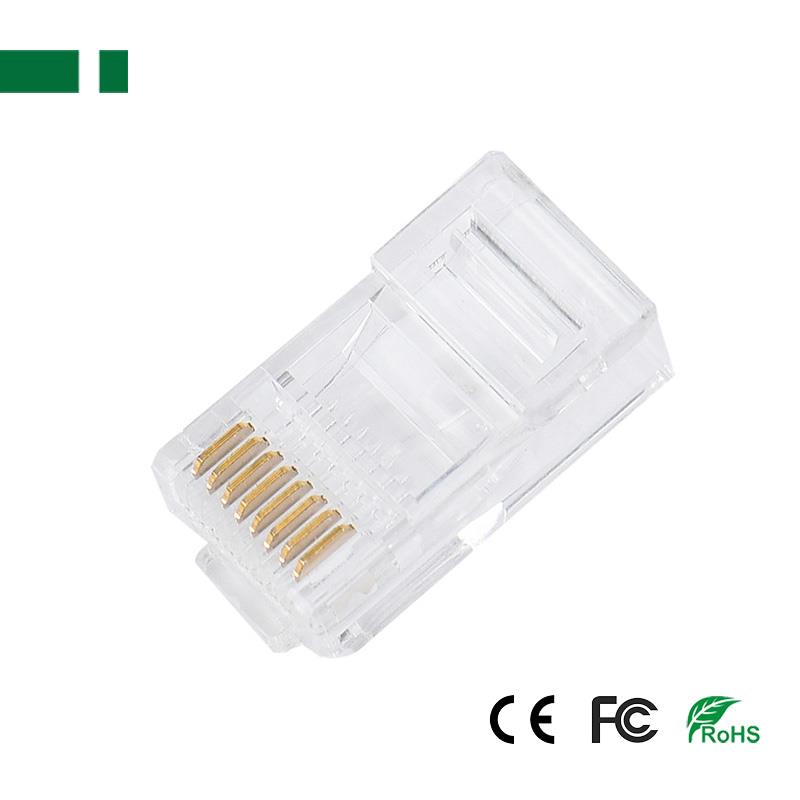 Φισάκι RJ45 8P8C για στρογγυλό καλώδιο Cat5e μονόκλωνο (ΣΥΣΚ/ΣΙΑ 100 ΤΕΜ.)