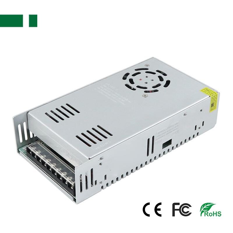 CP1208-40A  12V / 40A / 480W Σταθεροποιημένο τροφοδοτικό  ΧΩΡΙΣ ΚΟΥΤΙ - Ρυθμιζόμενη Έξοδος + καλώδιο τροφοδοσίας