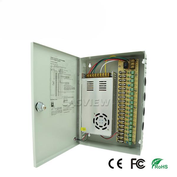 Σταθεροποιημένο τροφ. 12V / 40A, 18 εξόδων, CP1209-40A-18