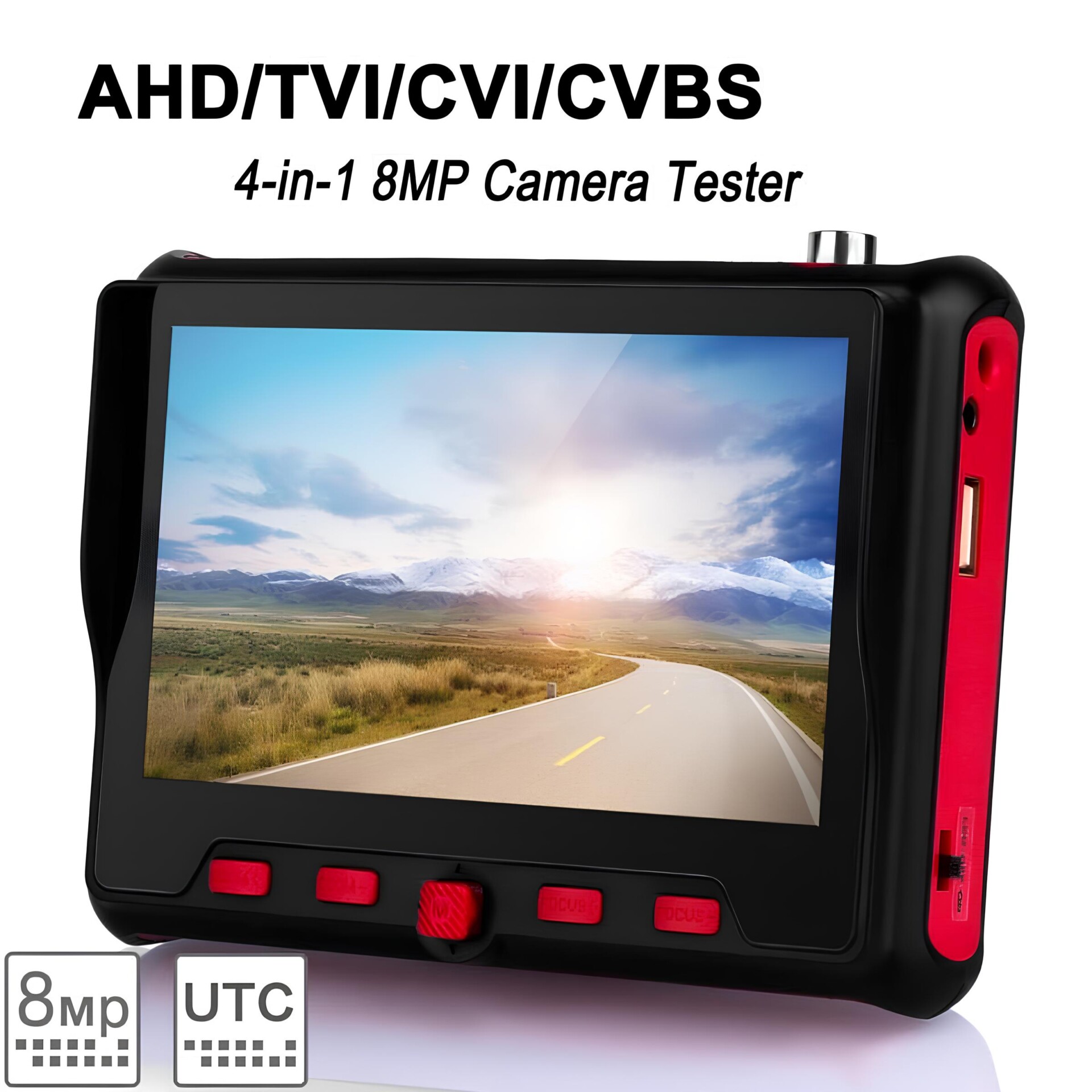 PS-6800ACT TESTER CCTV - AHD/TVI/CVI/CVBS, CAMERA TESTER, 8MP, 5 inch LCD Screen