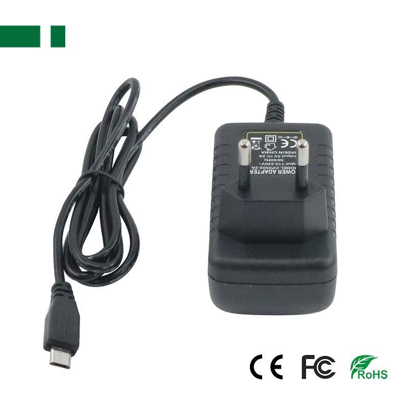PS0502-2A  5V Σταθεροποιημένο τροφοδοτικό με USB Micro-B connector