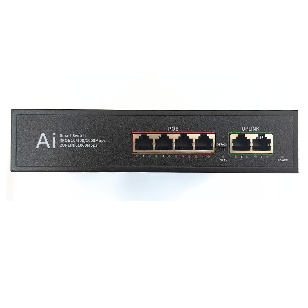 PS-EG5042B 4 Port 10/100/1000M POE Switch(4+2 Built-in)