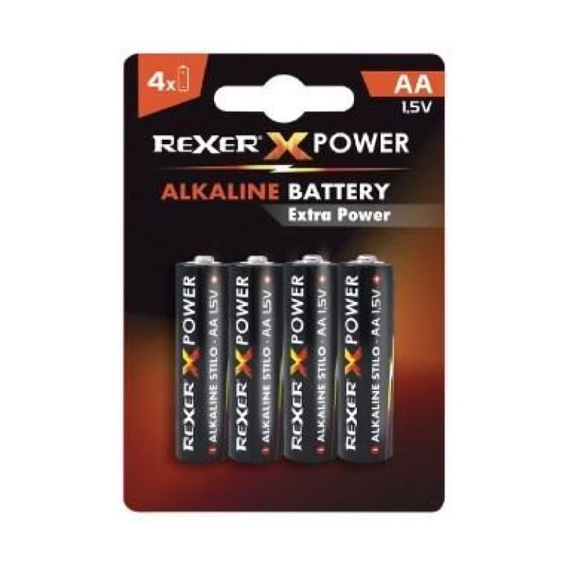 REXER X POWER 2Α Αλκαλικές Μπαταρίες Extra Power RXBA2 - AA04P 1,5V (4pcs/blister)