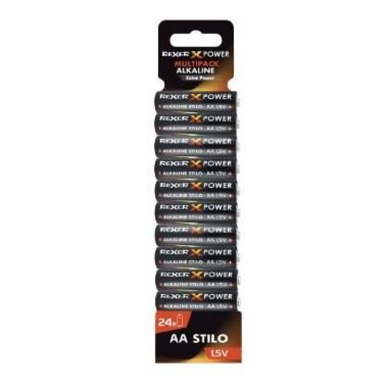 REXER X POWER 2Α Αλκαλικές Μπαταρίες Extra Power RXBA2 - AA 24P 1,5V (ΣΥΣΚΕΥΑΣΙΑ 24pcs)