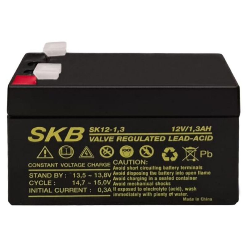 Μπαταρία 12V/1,3AH SKB Επαναφορτιζόμενη μολύβδου