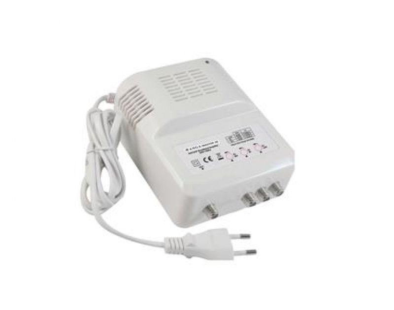 MASTER 20 Κεντρικός Ενισχυτής 5G LTE με εισόδους BI 30dB/115dB + BIII 30dB/115dB + UHF Ενίσχυση 35dB/115dB Συμβατός με επίγεια ψηφιακή
