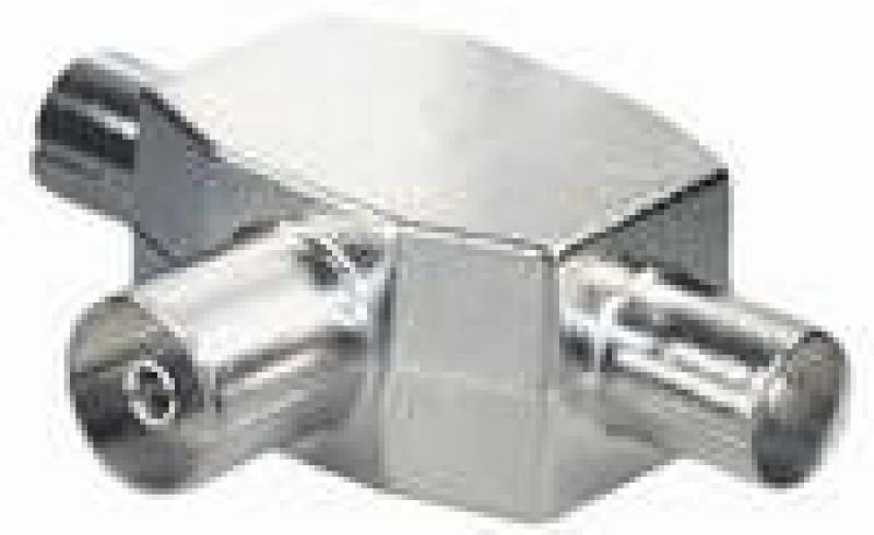 Splitter TV θηλ. σε 2 TV αρσ. μεταλλικό