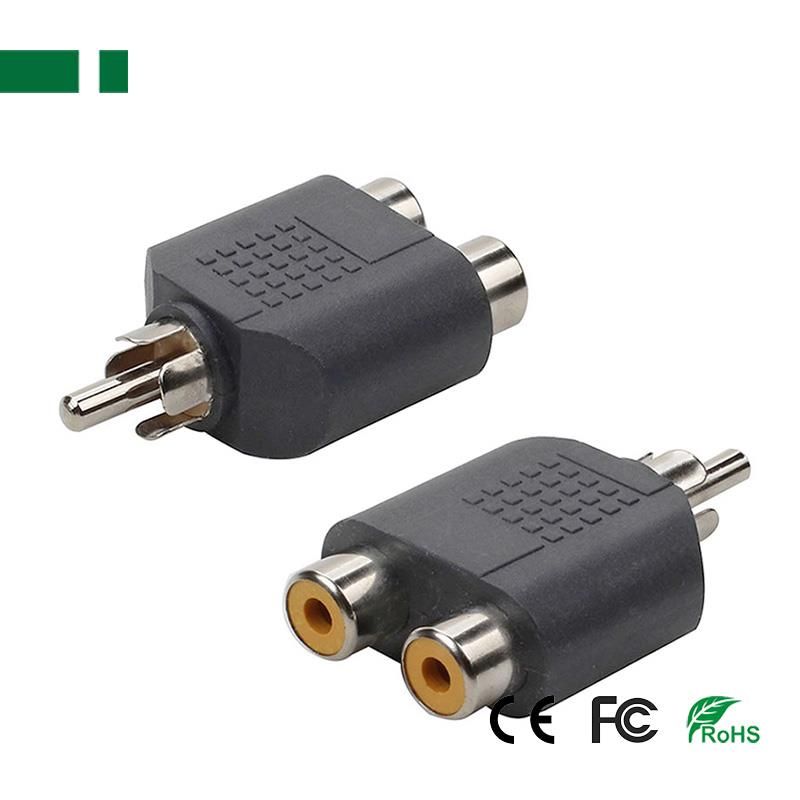 Adapter RCA αρσενικό σε 2x RCA θηλυκά