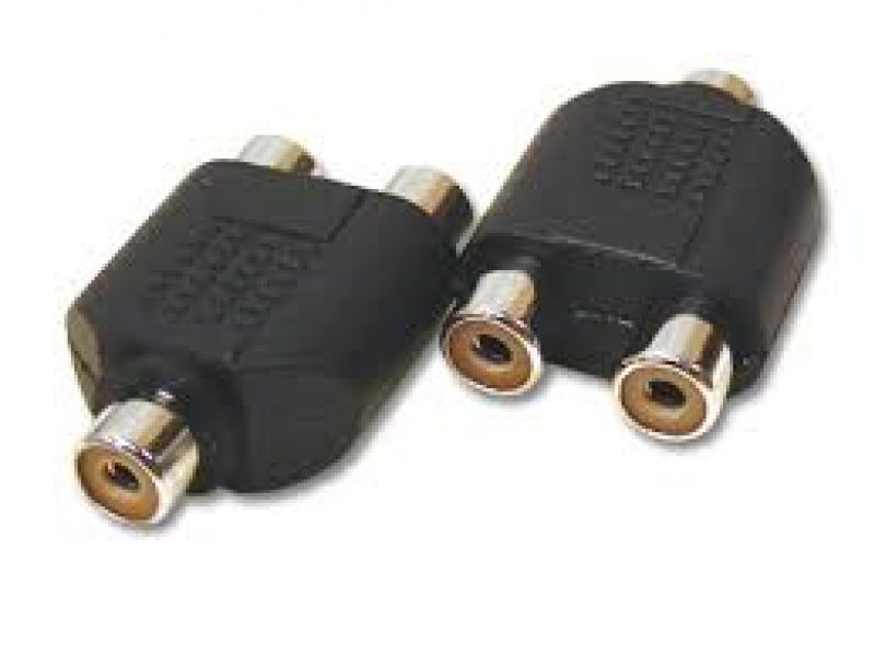 Adapter RCA θηλυκό σε 2x RCA θηλυκά