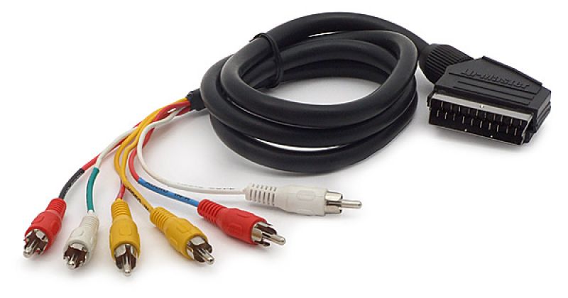 SCART αρσ. σε 6 RCA (audio: stereo) 1.5μ