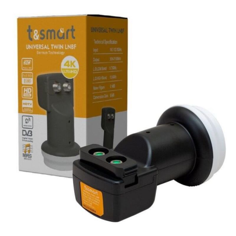 TWIN LNB T &amp; SMART 0.1 UHD 4K UNIVERSAL