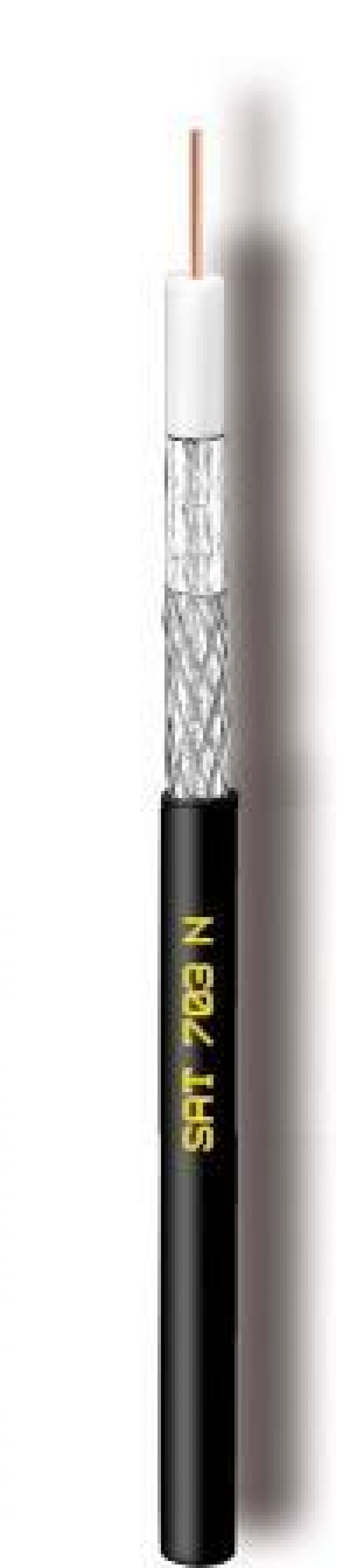 CAVEL SAT703N Μαύρο(250μ)Διάμετρος : 6,60mm Aγωγός : 1,13mm Kαθαρός Χαλκός