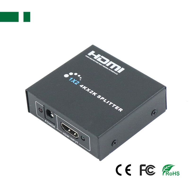 PS-1002-4K HDMI Splitter, 1 Εισόδου - 2 Εξόδων, 3D 1080P@60Hz, HDMI 1.4Α