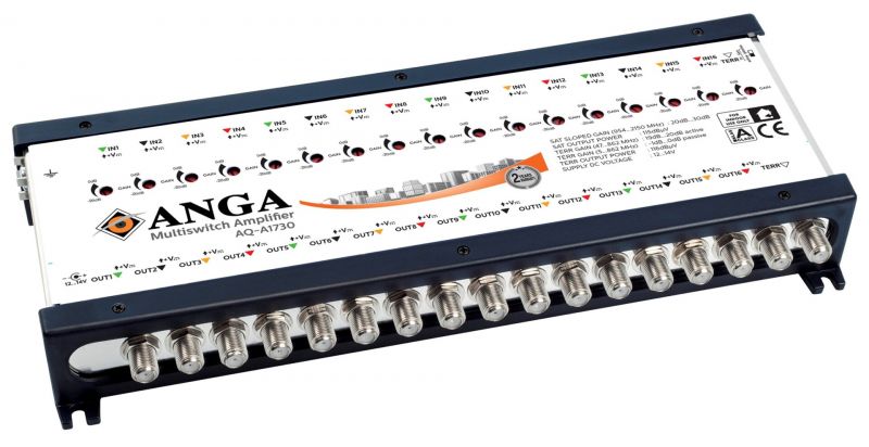 AQ-A1730 ΕΝΙΣΧΥΤΗΣ (4 ΔΟΡΥΦΟΡΟΙ + ΕΠΙΓΕΙΟ) 3db ΡΥΘΜΙΖΟΜΕΝΟΣ